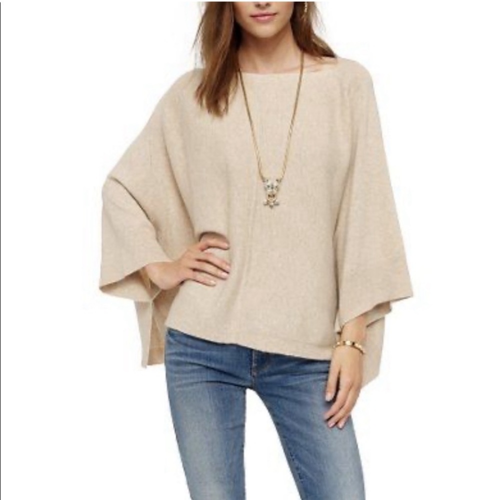 Juicy Couture Navy Cashmere Poncho Size M/L